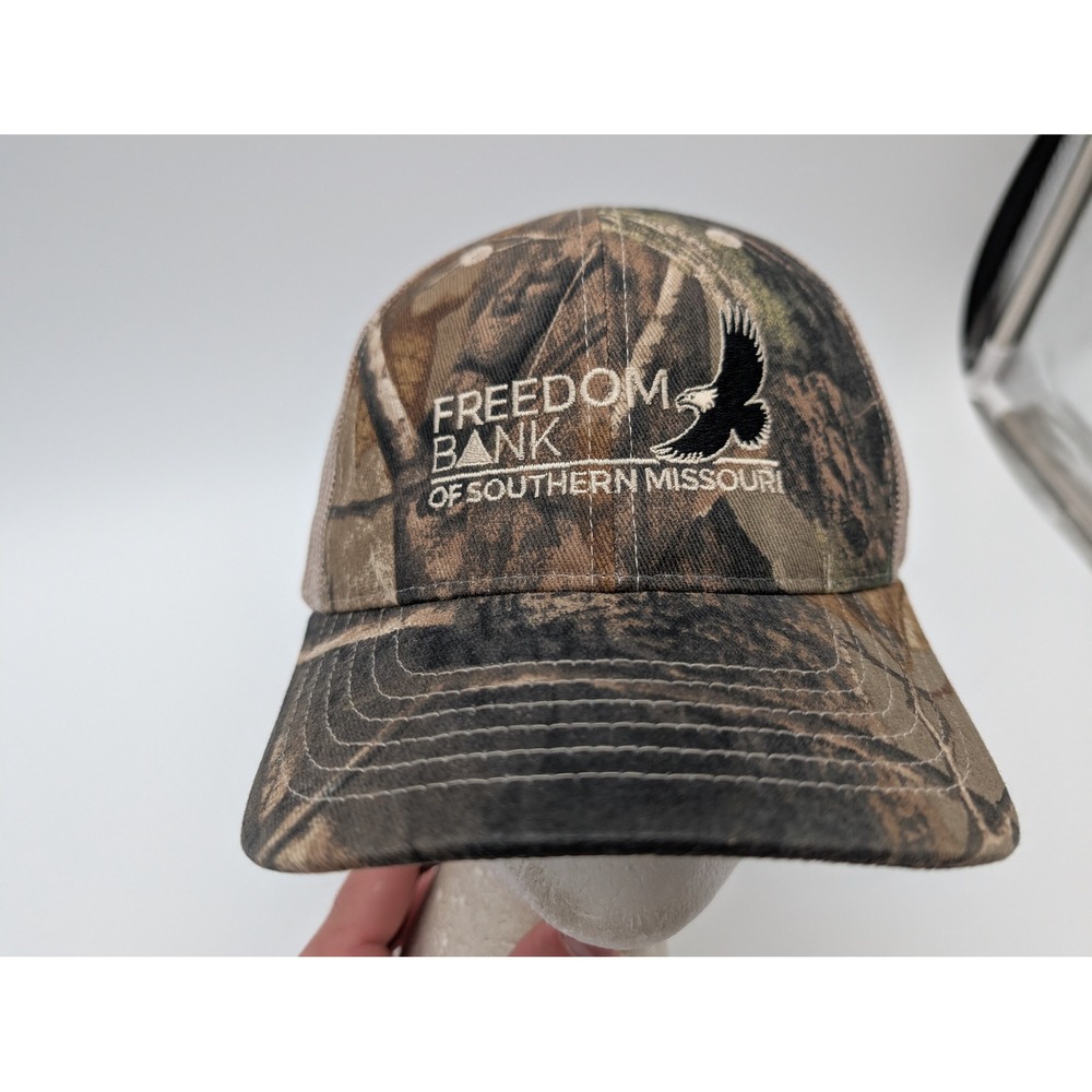 Kati Sportcap Freedom Bank Southern Missouri Camo Mesh Trucker Hat Adjustable